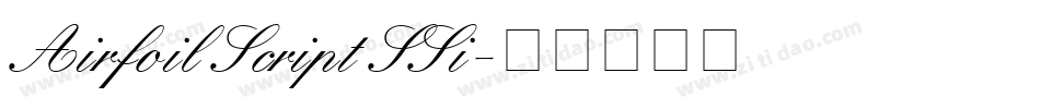 Airfoil Script SSi字体转换